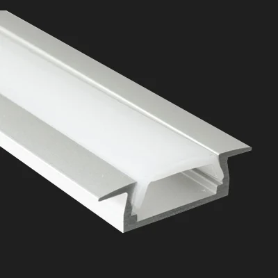 Thin Aluminium Linear Profiles 17mm x 7mm with Collar