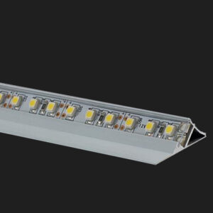 Thin Aluminium Linear LED Profile 18mm x 18mm Corner