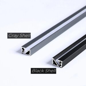 ULTRA-THIN LED ALUMINUM PROFILE RECESSED HIDDEN 45º OBLIQUE GLOWING CHANNEL SILICONE COVER SHELF CABINET LINEAR STRIP BAR LIGHTS
