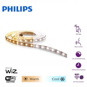 Philips Smart Wiz WiFi LED Tunable White Strip 120 LED/m 25W 5m with Driver cum Controller