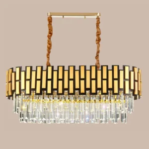 Black and Gold Crystal Chandeliers 3in1 wwh/Nwh/Cdl Interchangable