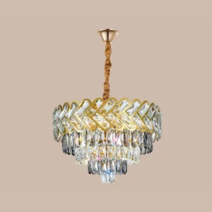 Crystal Chandeliers (Gold) – 600mm Diameter