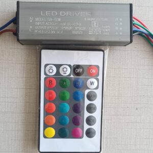 50W RGB LED Driver for Flood Light with Remote | IP65 Rated